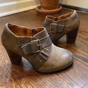 Leather booties